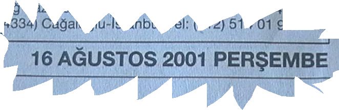 17 Ağustos 2001